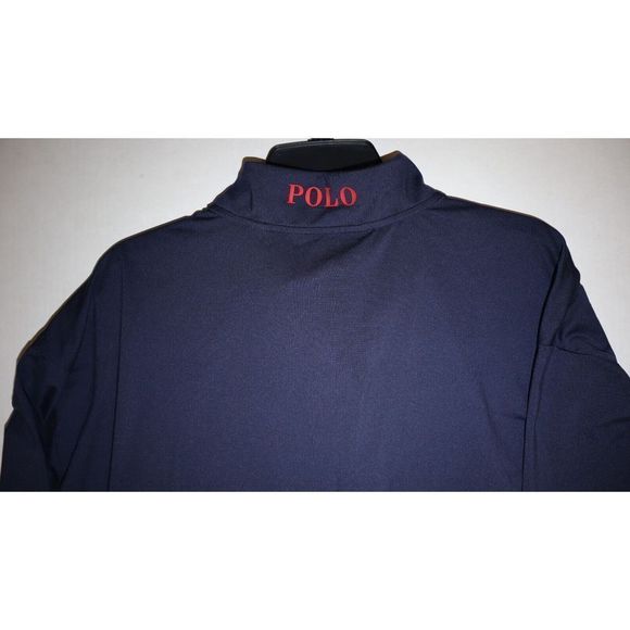 Polo Ralph Lauren Men's Sz 3XB Navy Long Sleeve 1/4 Zip Pullover Golf Shirt $148 - Picture 9 of 9